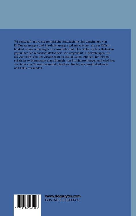 Produktbild: Freiheit der Wissenschaft