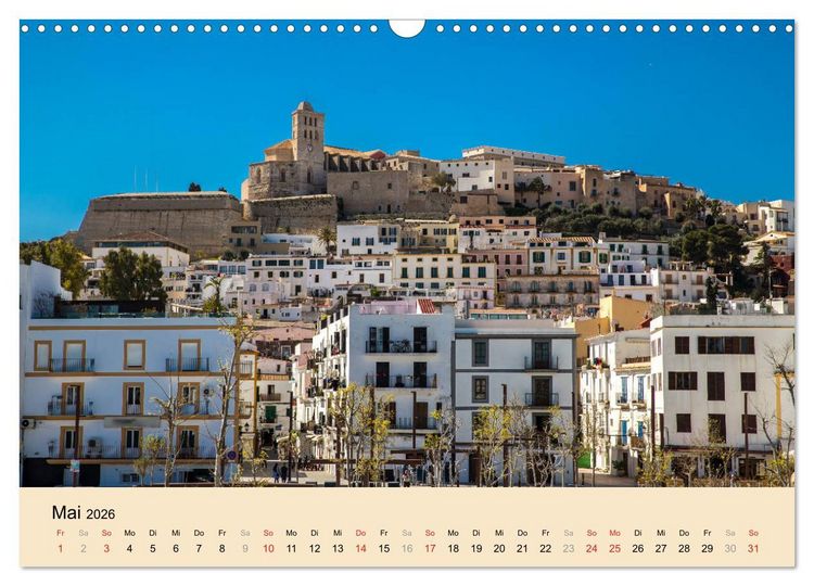Produktbild: Ibiza Dalt Vila, Sa Penya und La Marina (Wandkalender 2026 DIN A3 quer), CALVENDO Monatskalender