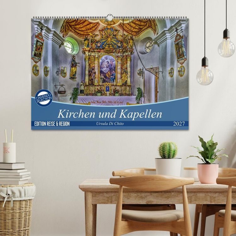 Produktbild: Kirchen und Kapellen (Wandkalender 2027 DIN A2 quer), CALVENDO Monatskalender