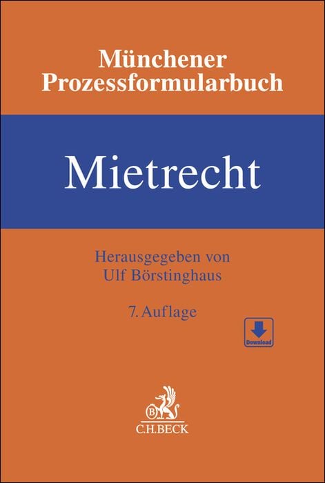 Produktbild: M&uuml;nchener Prozessformularbuch Mietrecht