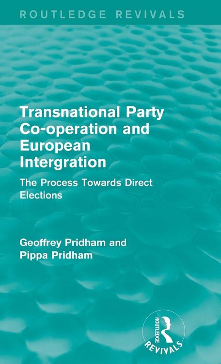 Produktbild: Transnational Party Co-operation and European Integration