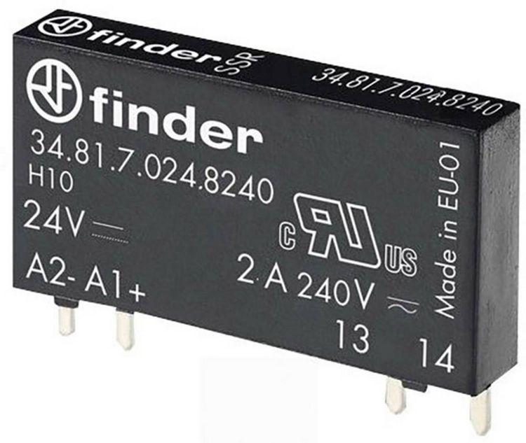 Produktbild: Finder Halbleiterrelais 34.81.7.024.8240 Schaltspannung (max.): 275 V/AC Nullspannungsschaltend 1 St.