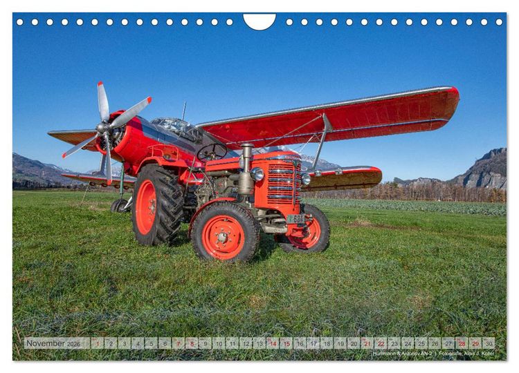 Produktbild: Traktoren &ndash; Nostalgie auf dem Bauernhof (Wandkalender 2026 DIN A4 quer), CALVENDO Monatskalender
