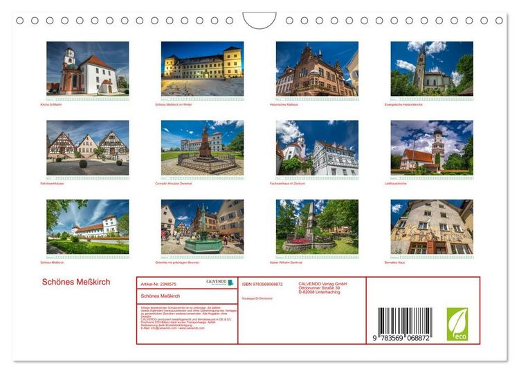Produktbild: Sch&ouml;nes Me&szlig;kirch (Wandkalender 2027 DIN A4 quer), CALVENDO Monatskalender
