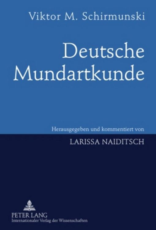Produktbild: Deutsche Mundartkunde