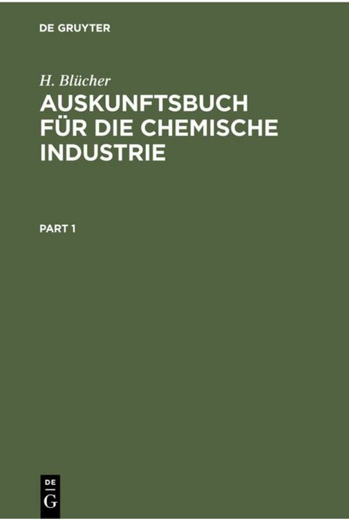 Produktbild: Auskunftsbuch f&uuml;r die Chemische Industrie