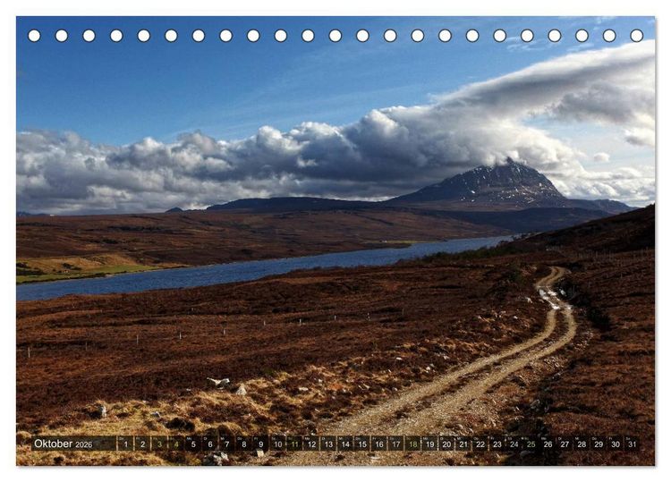 Produktbild: Wunderbares Schottland (Tischkalender 2026 DIN A5 quer), CALVENDO Monatskalender