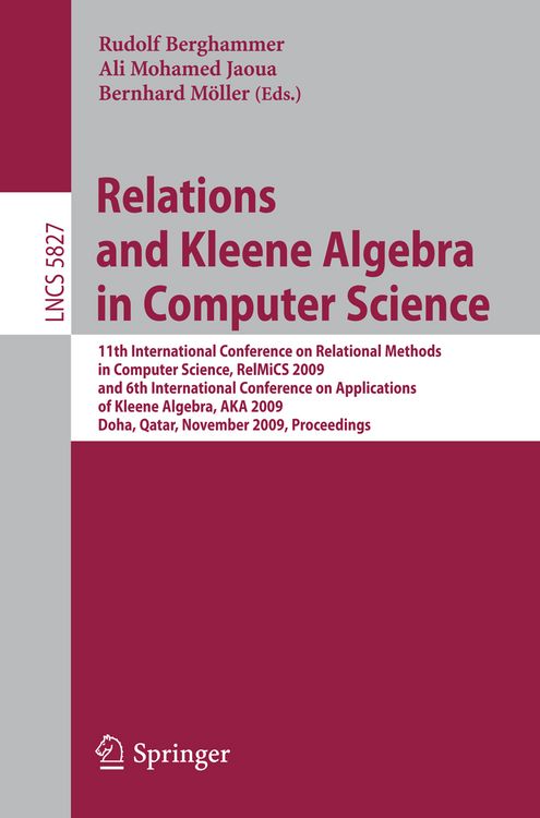 Produktbild: Relations and Kleene Algebra in Computer Science