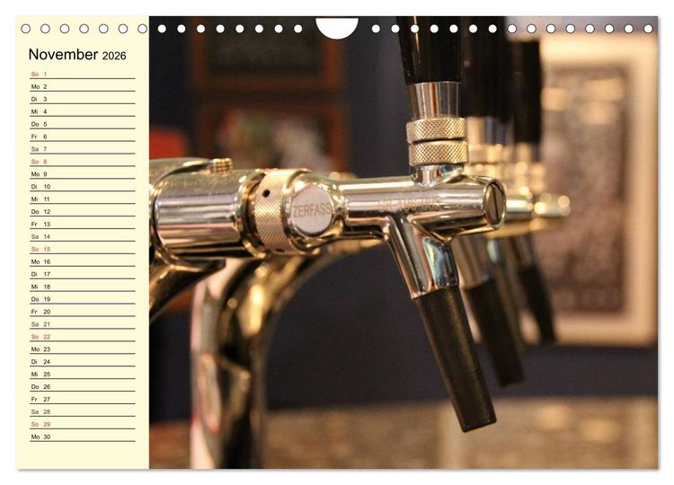 Produktbild: Bier. Die Kunst des Bierbrauens. Impressionen (Wandkalender 2026 DIN A4 quer), CALVENDO Monatskalender