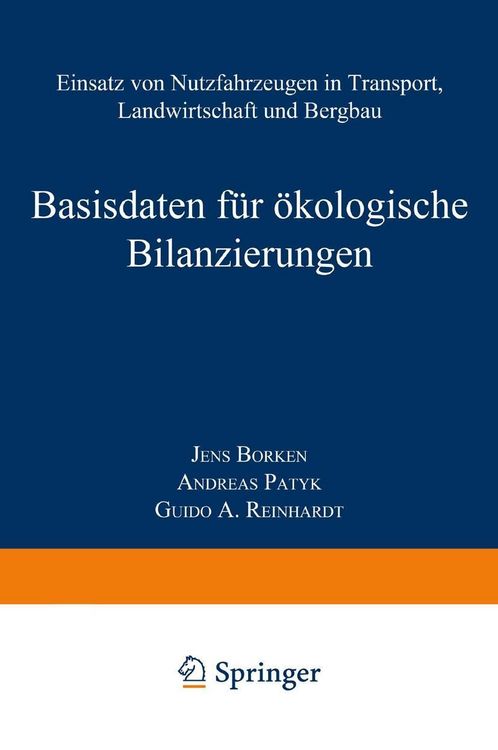 Produktbild: Basisdaten f&uuml;r &ouml;kologische Bilanzierungen
