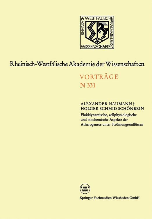 Produktbild: Fluiddynamische, zellphysiologische und biochemische Aspekte der Atherogenese unter Str&ouml;mungseinfl&uuml;ssen