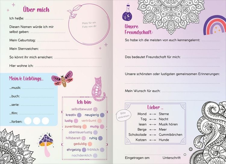 Produktbild: My Best Friends | Freundebuch mit Magic Mandalas