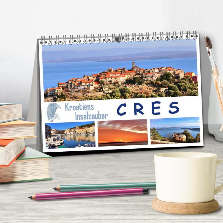 Produktbild: Kroatiens Inselzauber, Cres (Tischkalender 2026 DIN A5 quer), CALVENDO Monatskalender
