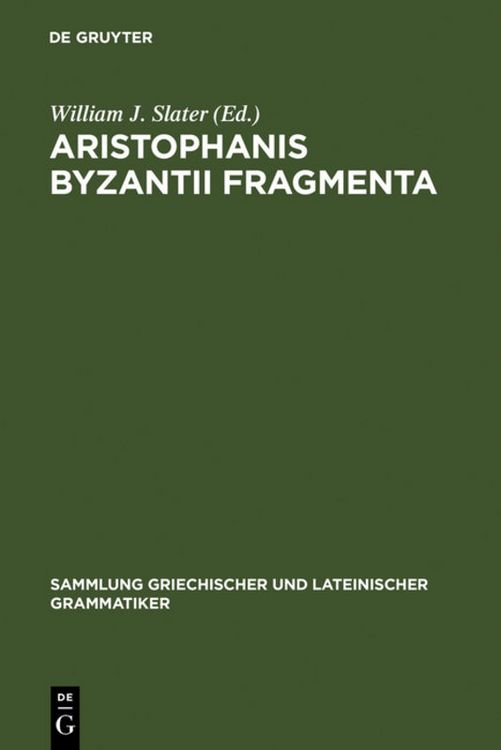 Produktbild: Aristophanis Byzantii Fragmenta