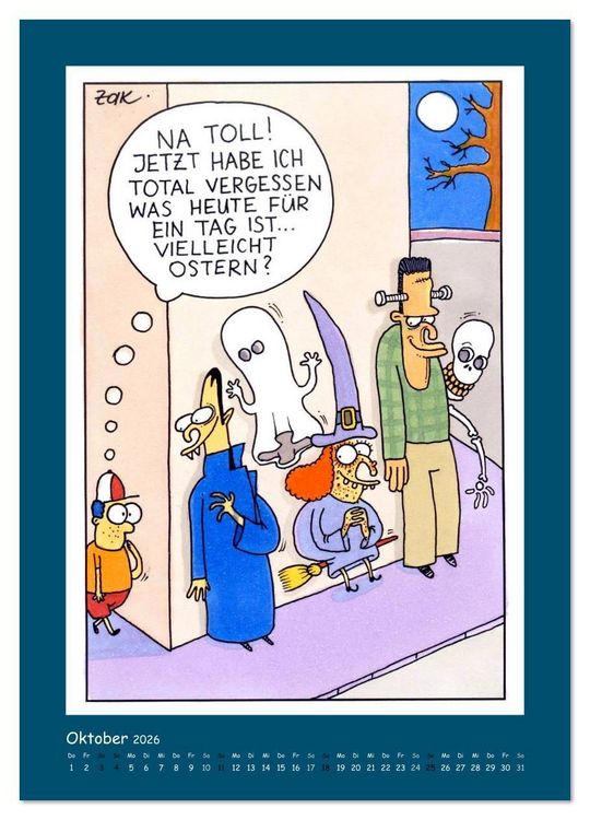 Produktbild: Na Toll! Comics von Martin Zak (Wandkalender 2026 DIN A4 hoch), CALVENDO Monatskalender