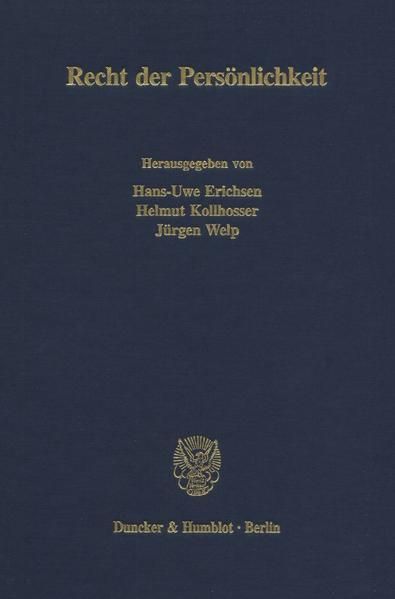 Produktbild: Recht der Pers&ouml;nlichkeit.
