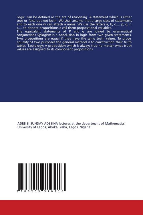 Produktbild: LOGIC AND LINEAR ALGEBRA