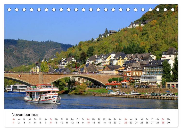 Produktbild: Cochem - Eine Perle an der Mosel (Tischkalender 2026 DIN A5 quer), CALVENDO Monatskalender