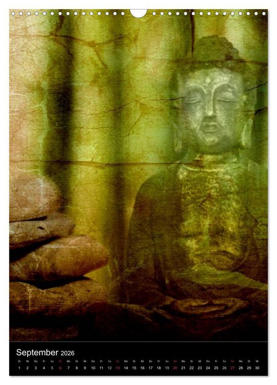 Produktbild: Buddha - Zeit f&uuml;r Entspannung (Wandkalender 2026 DIN A3 hoch), CALVENDO Monatskalender