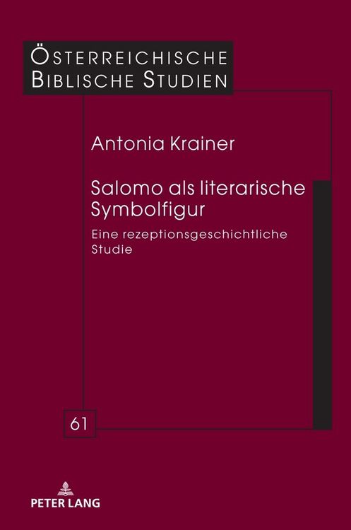 Produktbild: Salomo als literarische Symbolfigur