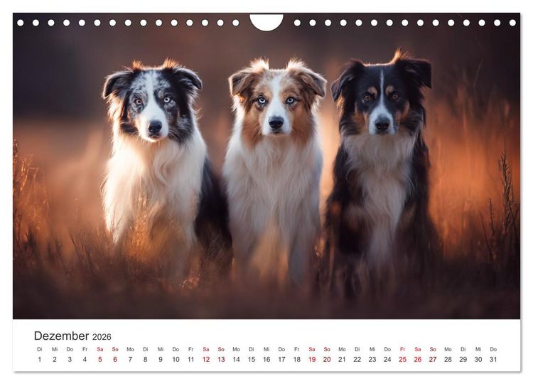 Produktbild: Sch&ouml;n, schlau, schnell! - Der Border Collie - Kalender (Wandkalender 2026 DIN A4 quer), CALVENDO Monatskalender