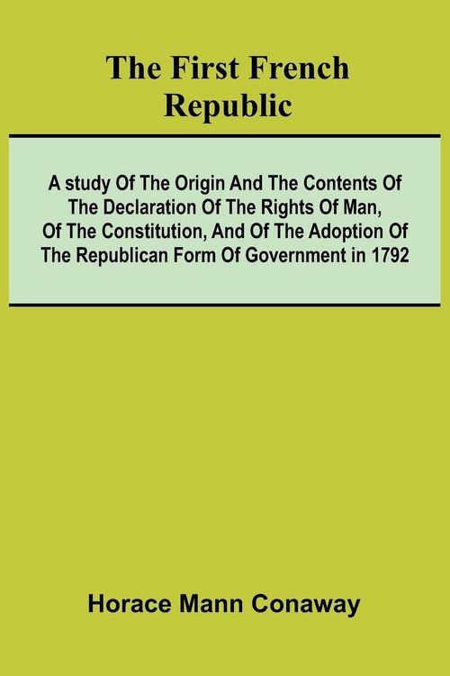 Produktbild: The first French Republic