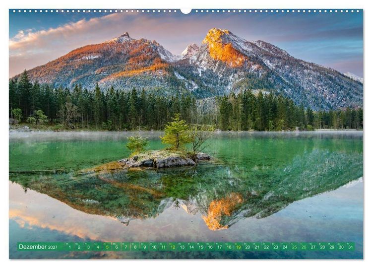 Produktbild: Alpenseen - Berge im Spiegel (hochwertiger Premium Wandkalender 2027 DIN A2 quer), Kunstdruck in Hochglanz