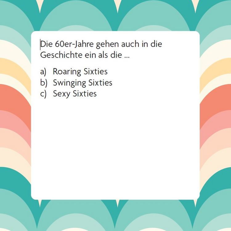 Produktbild: Das 60er Quiz