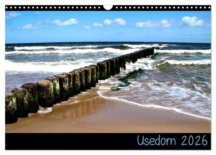Produktbild: Usedom 2026 (Wandkalender 2026 DIN A3 quer), CALVENDO Monatskalender