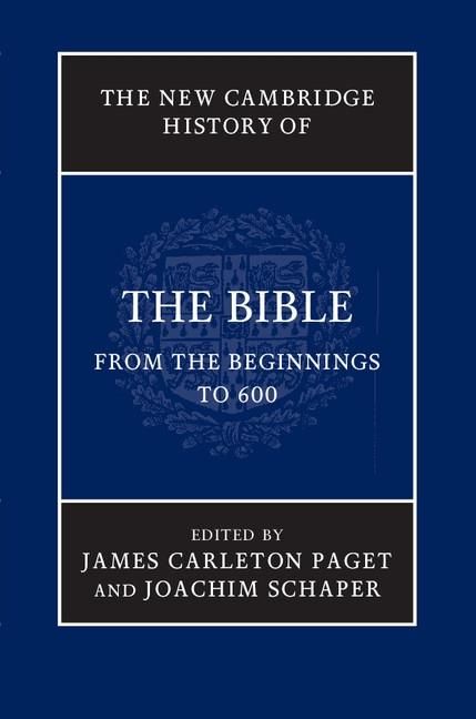 Produktbild: New Cambridge History of the Bible: Volume 1, From the Beginnings to 600