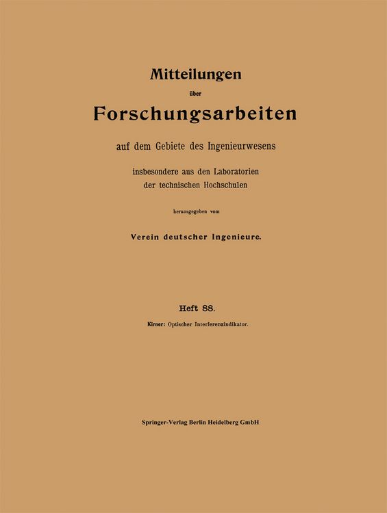 Produktbild: Mitteilungen &uuml;ber Forschungsarbeiten auf dem Gebiete des Ingenieurwesens