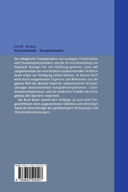 Produktbild: Knieinstabilit&auml;t und Knorpelschaden