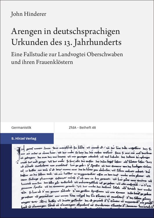 Produktbild: Arengen in deutschsprachigen Urkunden des 13. Jahrhunderts