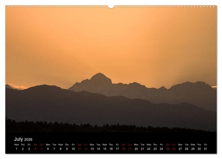 Produktbild: Mountains of Slovenia (High Quality Premium Wall Calendar 2026 DIN A2 landscape),CALVENDO 12 Month Wall Calendar