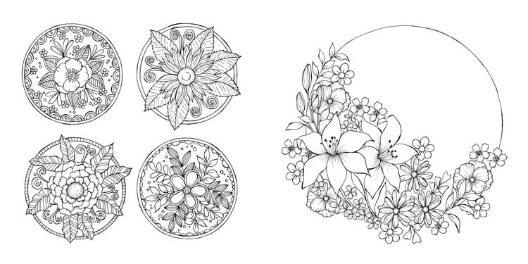 Produktbild: Bl&uuml;tentraum &ndash; Florale Motive ausmalen