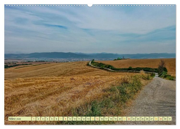 Produktbild: Jakobsweg - pilgern auf dem Camino de Santiago (Wandkalender 2026 DIN A2 quer), CALVENDO Monatskalender