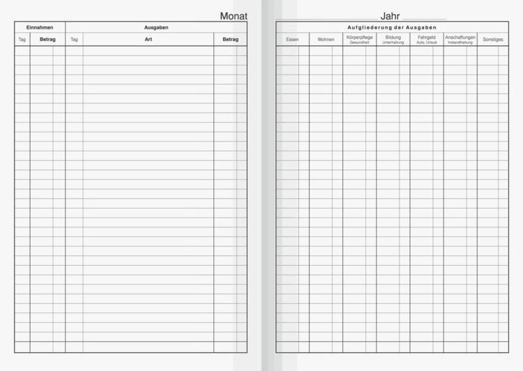 Produktbild: Brunnen Haushaltsbuch A5 40Bl kartoniert