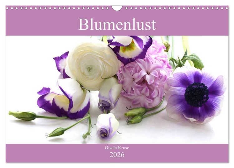 Produktbild: Blumenlust (Wandkalender 2026 DIN A3 quer), CALVENDO Monatskalender