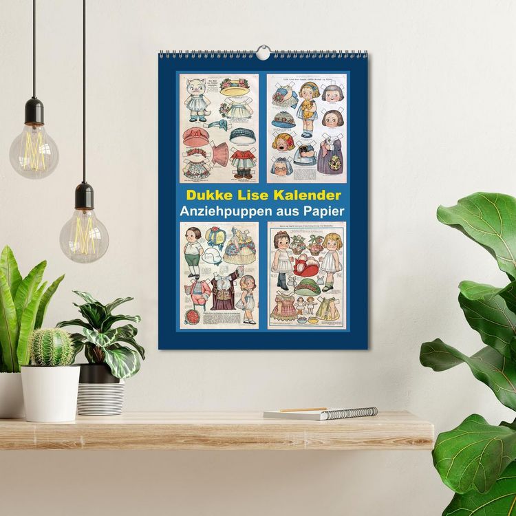 Produktbild: Dukke Lise Kalender - Anziehpuppen aus Papier (Wandkalender 2026 DIN A3 hoch), CALVENDO Monatskalender
