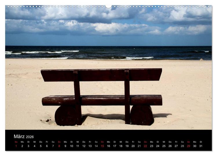 Produktbild: Usedom 2026 (Wandkalender 2026 DIN A2 quer), CALVENDO Monatskalender