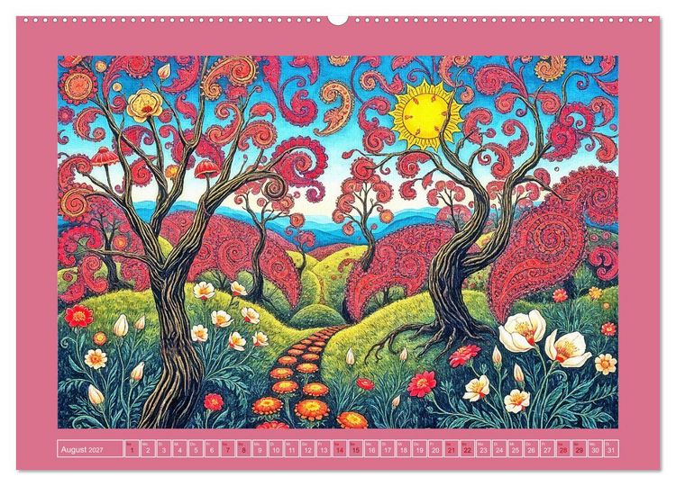 Produktbild: Topografie der Fantasie (hochwertiger Premium Wandkalender 2027 DIN A2 quer), Kunstdruck in Hochglanz