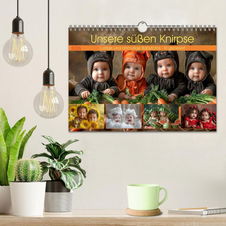 Produktbild: Unsere s&uuml;&szlig;en Knirpse (Wandkalender 2026 DIN A4 quer), CALVENDO Monatskalender