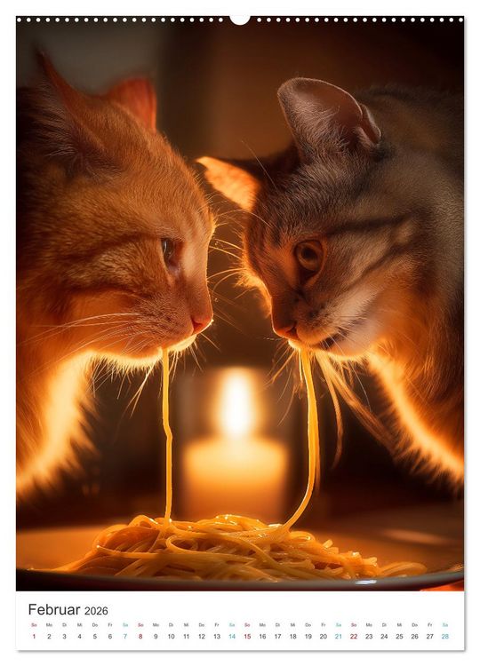 Produktbild: Katzen gegen Alltag (hochwertiger Premium Wandkalender 2026 DIN A2 hoch), Kunstdruck in Hochglanz