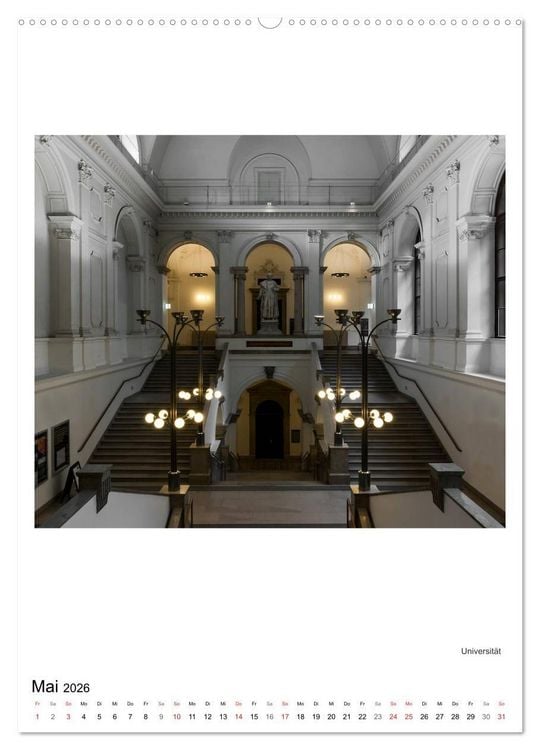 Produktbild: Raumperspektiven (Wandkalender 2026 DIN A2 hoch), CALVENDO Monatskalender