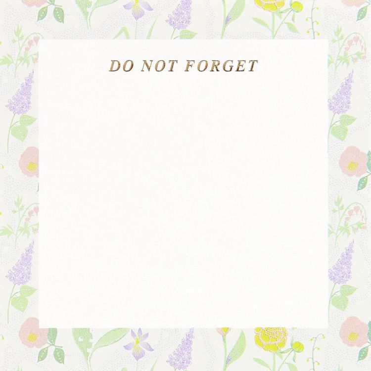 Produktbild: Notizzettel-Box Flower Frames MIX, 200 Blatt, 9x9 cm