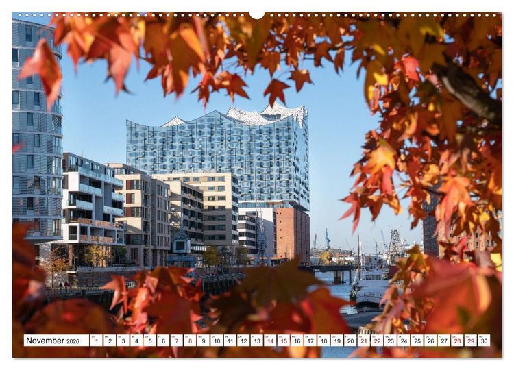 Produktbild: Urbane Impressionen: Hansestadt Hamburg - Tor zur Welt (hochwertiger Premium Wandkalender 2026 DIN A2 quer), Kunstdruck in Hochglanz