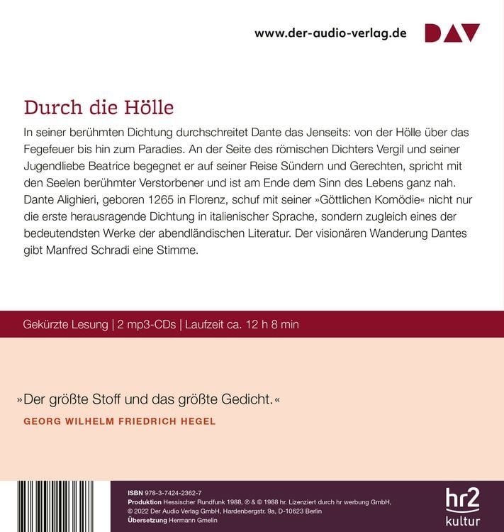 Produktbild: Die g&ouml;ttliche Kom&ouml;die