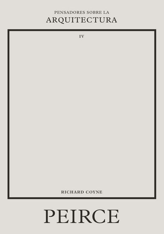 Produktbild: Peirce sobre la arquitectura