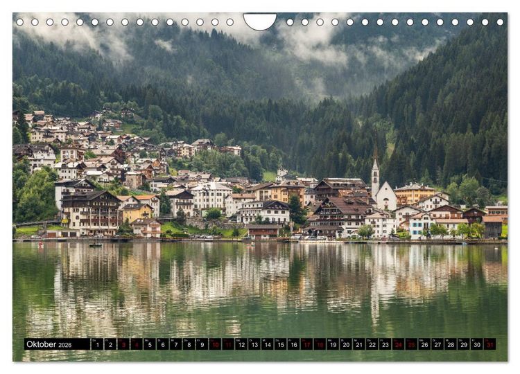 Produktbild: Bergseen in den Dolomiten (Wandkalender 2026 DIN A4 quer), CALVENDO Monatskalender