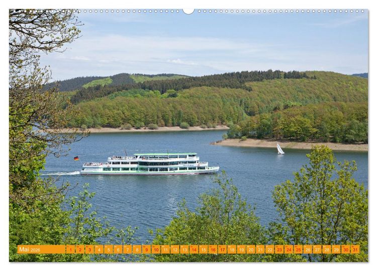 Produktbild: Das Sauerland - Mittelgebirge im Herzen Deutschlands (hochwertiger Premium Wandkalender 2026 DIN A2 quer), Kunstdruck in Hochglanz